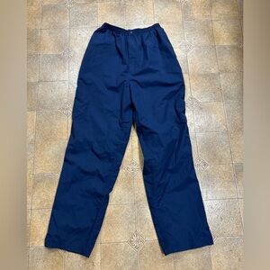 Forrester's Outerwear Pants Men’s Medium Navy Blue Golf Rain Leg Side Slit